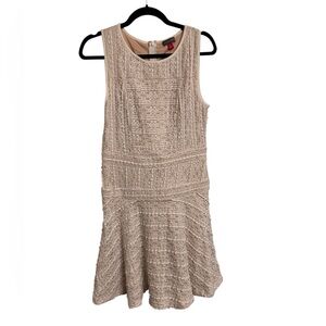 Vince Camuto Lace Overlay Drop Waist Sleeveless Dress Size Small